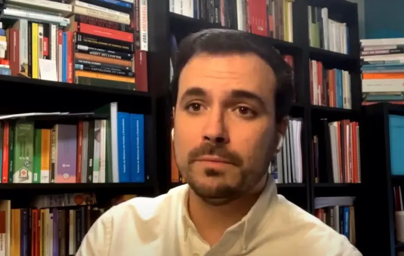  El coordinador federal de Izquierda Unida y ministro de Consumo, Alberto Garz&oacute;n, - CAPTURA IU 