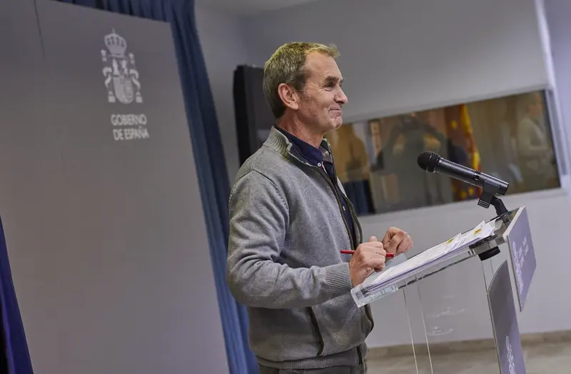  El director del Centro de Coordinaci&oacute;n de Alertas y Emergencias Sanitarias (CCAES), Fernando Sim&oacute;n interviene durante una rueda de prensa convocada ante los medios de comunicaci&oacute;n en el Ministerio de Sanidad para informar sobre la evoluci&oacute;n del coronaviru - EUROPA PRESS/J. Hell&iacute;n. POOL - Europa Press 