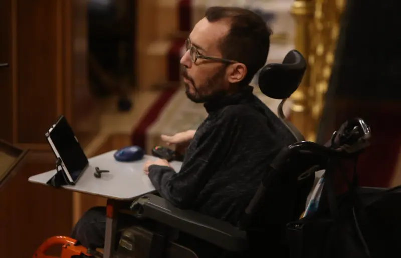  El portavoz de Unidas Podemos en el Congreso, Pablo Echenique. 