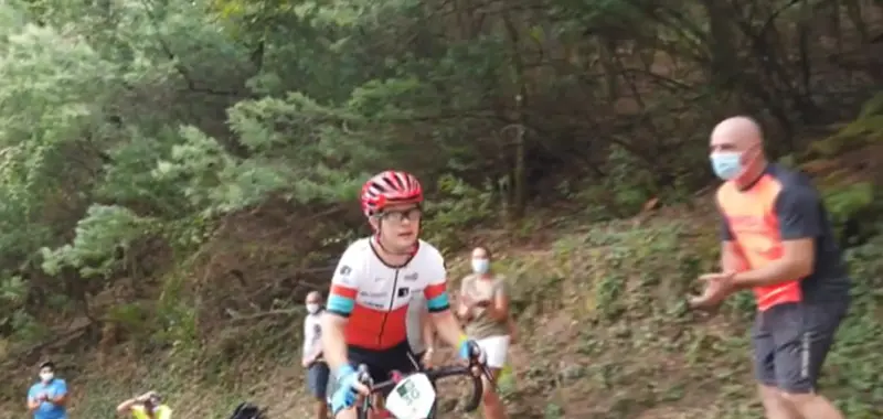  Una cuesta durante la carrera 