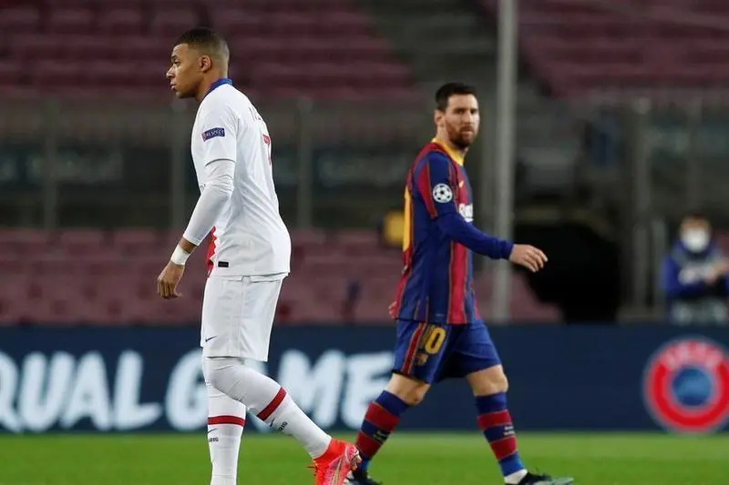 Mbappe y messi