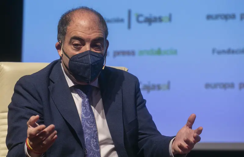  El presidente de ATA, Lorenzo Amor, interviene en los desayunos informativos de Europa Press Andaluc&iacute;a, con el patrocinio de Fundaci&oacute;n Cajasol, Atlantic Copper, Cepsa y Laboratorios Vir. Sevilla (Andaluc&iacute;a, Espa&ntilde;a), a 08 de febrero del 2021. - Mar&iacute;a Jos&eacute; L&oacute;pez - Europa Press 