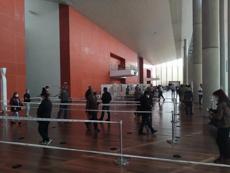  Vacunaci&oacute;n en Valladolid en la ma&ntilde;ana de este jueves. // Twitter 