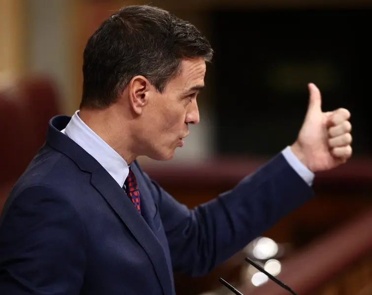  El presidente del Gobierno, Pedro S&aacute;nchez, durante una sesi&oacute;n de control al Gobierno en el Congreso el pasado 16 de diciembre de 2020 - EUROPA PRESS/E. Parra. POOL - Europa Press 
