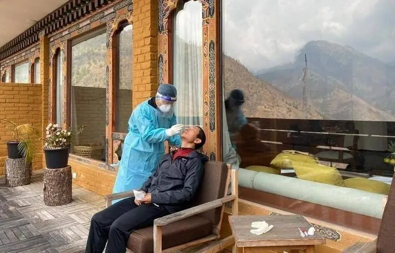  Prueba de Covid a un ciudadano de But&aacute;n 