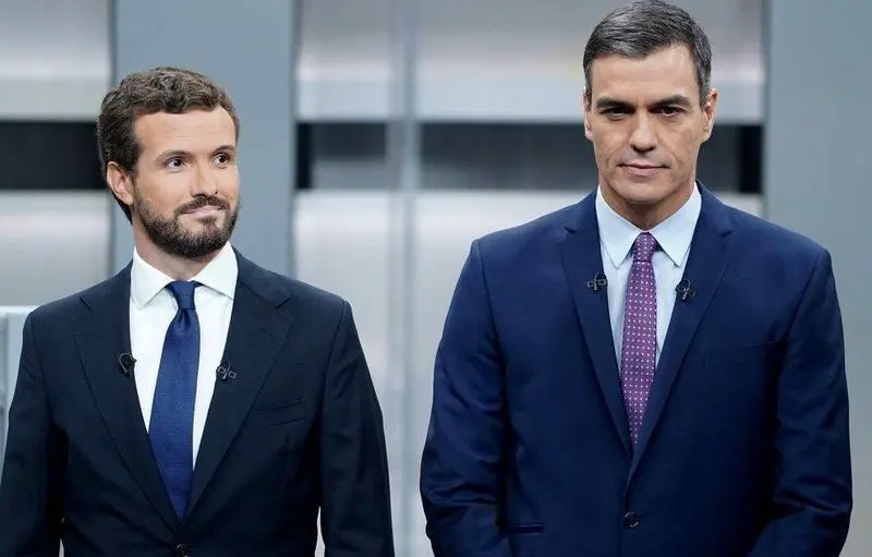 Pablo Casado y Pedro S&aacute;nchez. 