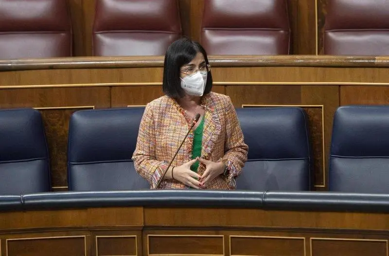  La ministra de Sanidad, Carolina Darias, interviene durante una sesi&oacute;n plenaria en el Congreso de los Diputados - EUROPA PRESS/A.Ortega.POOL - Europa Press 