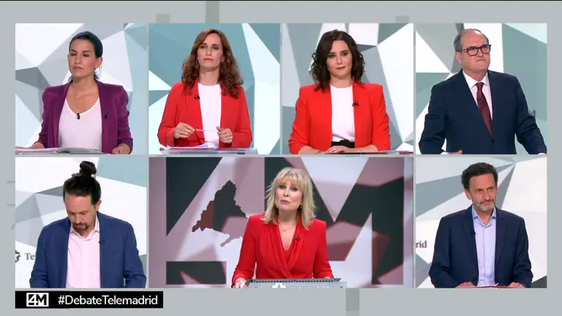  Imagen del debate celebrado el mi&eacute;rcoles en Telemadrid 