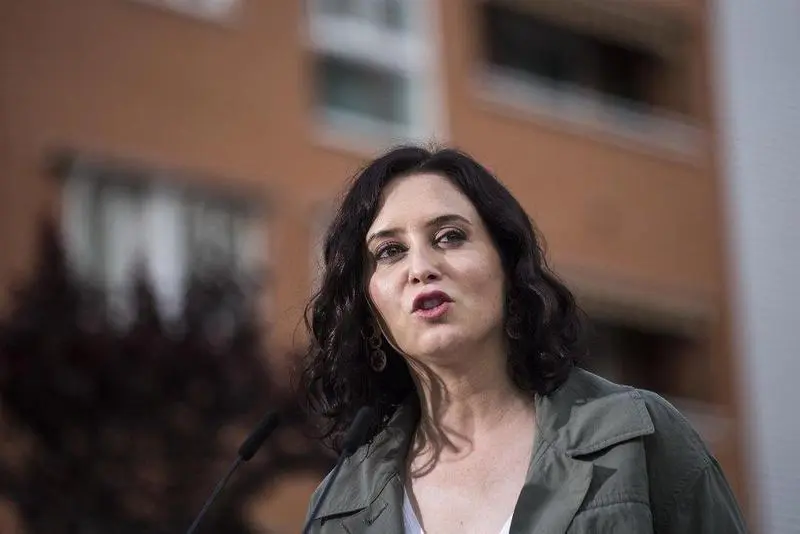  La presidenta de la Comunidad de Madrid y candidata a la reelecci&oacute;n, Isabel D&iacute;az Ayuso - A.Mart&iacute;nez V&eacute;lez. Pool - Europa Press 