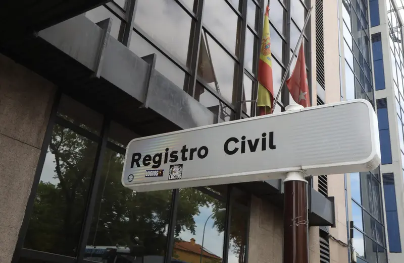  Archivo - Letrero indicativo de uno de los registros civiles madrile&ntilde;os - Marta Fern&aacute;ndez Jara - Europa Press - Archivo 