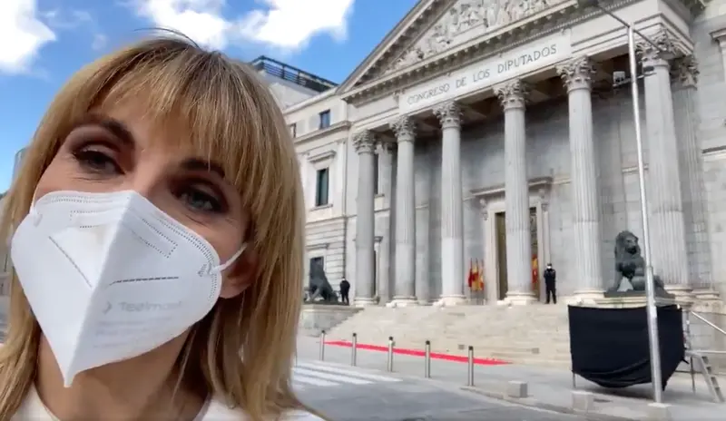  Lourdes Maldonado en una captura de un v&iacute;deo subido a Twitter 