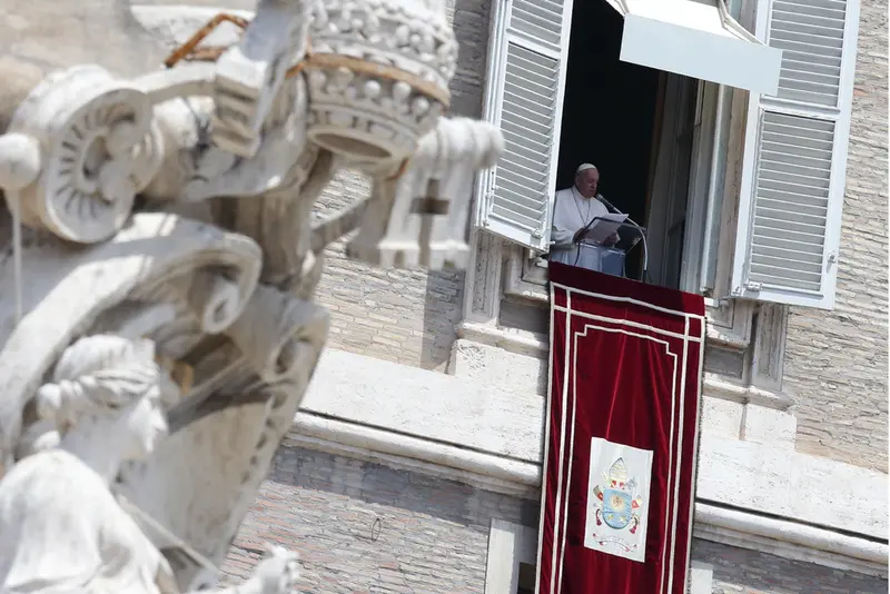  El Papa recitando el &Aacute;ngelus en el Vaticano - Evandro Inetti/ZUMA Wire/dpa 