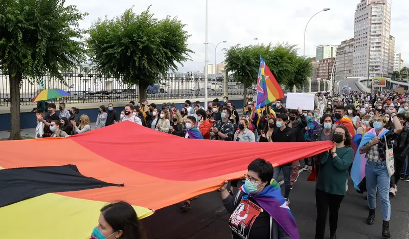  Concentraci&oacute;n contra agresiones LGTBf&oacute;bicas y en defensa de Samuel en A Coru&ntilde;a - M. Dylan - Europa Press 