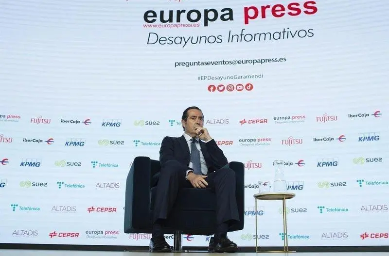 El presidente de la CEOE, Antonio Garamendi, participa en los Desayunos Informativos de Europa Press en el Auditorio El Beatriz Madrid, a 13 de julio de 2021, en Madrid (Espa&ntilde;a). - Alberto Ortega - Europa Press 