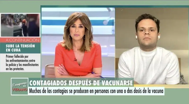  Captura de la entrevista a Jorge &Aacute;lamo Moreno en &lsquo;El programa del verano&rsquo; 