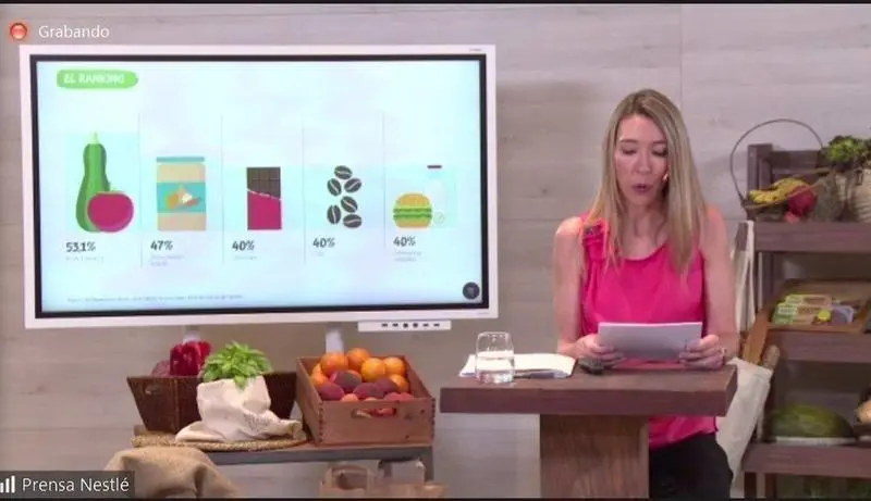 14-07-2021 La responsable de Nutrici&radic;&ge;n de Nestl&radic;&copy; Espa&radic;&plusmn;a, Laura Gonz&radic;&deg;lez, en una rueda de prensa
ECONOMIA 
NESTL&radic;&acirc;
