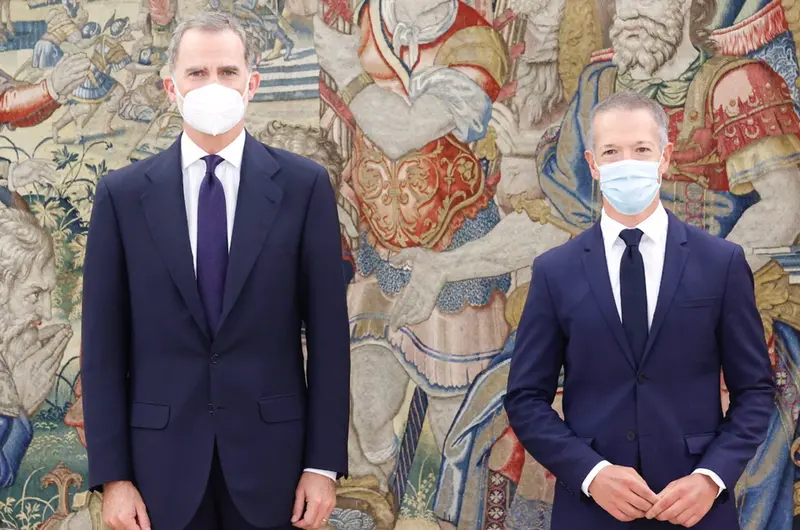  El Rey junto a Sander 