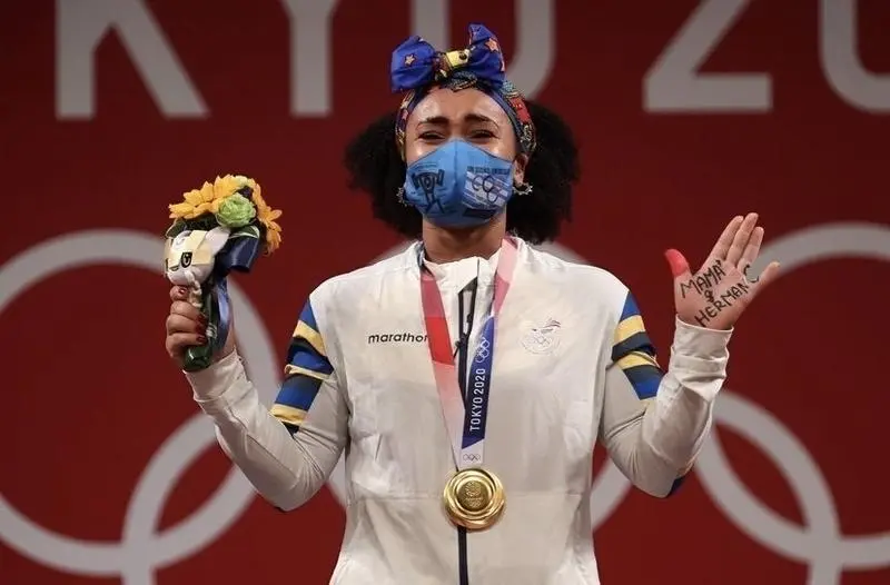  Victoria de Neisi Dajomes y homenaje a su madre y a su hermano - Instagram - @juegosolimpicos 