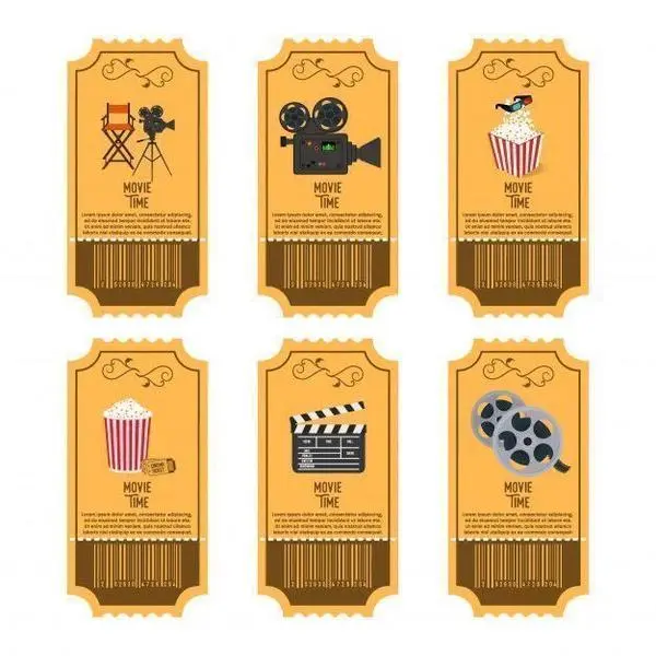  Entradas de cine. Pinterest. 