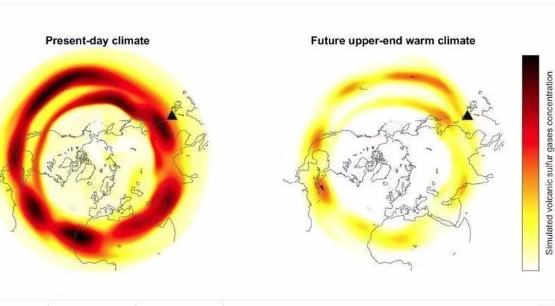 Simulaci&oacute;n de concentraciones globales de gas de azufre, en escenarios de calentamiento actuales y de alto nivel. - THOMAS AUBRY, UNIVERSITY OF CAMBRIDGE