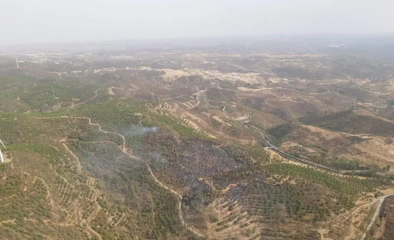  Fotograf&iacute;a del incendio de El Granado. - INFOCA 