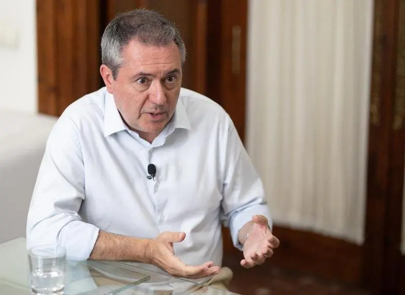  El alcalde de Sevilla y secretario general del PSOE de Andaluc&iacute;a, Juan Espadas, durante una entrevista con Europa Press. - Mar&iacute;a Jos&eacute; L&oacute;pez - Europa Press 