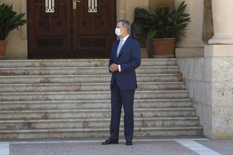  El Rey Felipe VI en el Palacio de Marivent - Isaac Buj - Europa Press 