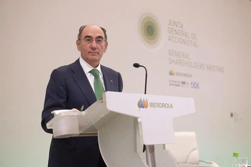  Archivo - El presidente de Iberdrola, Ignacio Gal&aacute;n, en la junta de la compa&ntilde;&iacute;a - IBERDROLA - Archivo 