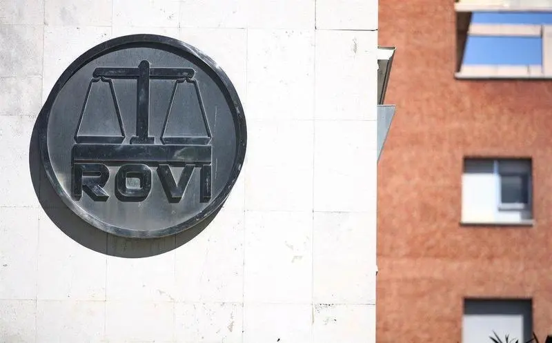  Logo de los Laboratorios Farmac&eacute;uticos Rovi en sus oficinas - Eduardo Parra - Europa Press 