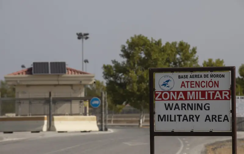  Exterior de la base militar de Mor&oacute;n. A 23 de agosto de 2021. En Sevilla (Andalucia, Espa&ntilde;a). - Mar&iacute;a Jos&eacute; L&oacute;pez - Europa Press 