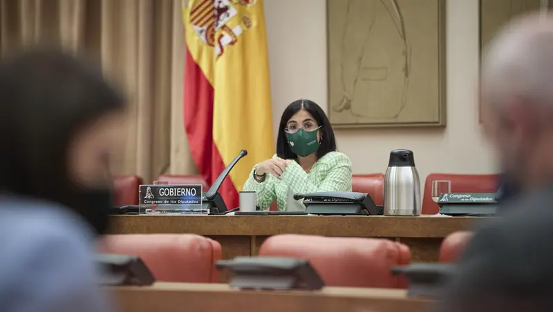  La ministra de Sanidad, Carolina Darias, comparece en una Comisi&oacute;n de Sanidad y Consumo en el Congreso de los Diputados, a 31 de agosto de 2021, en Madrid, (Espa&ntilde;a). El objeto de esta comparecencia es informar sobre el estado actual de la evoluci&oacute;n de la - Jes&uacute;s Hell&iacute;n - Europa Press 