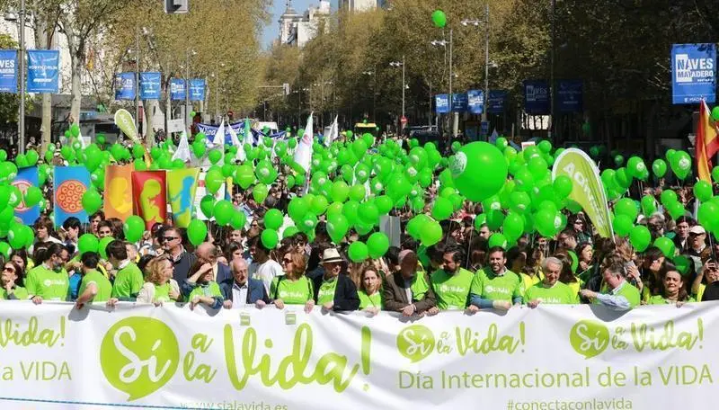  Una manifestaci&oacute;n reciente en contra del aborto en Espa&ntilde;a. Imagen: Emilia Guti&eacute;rrez 