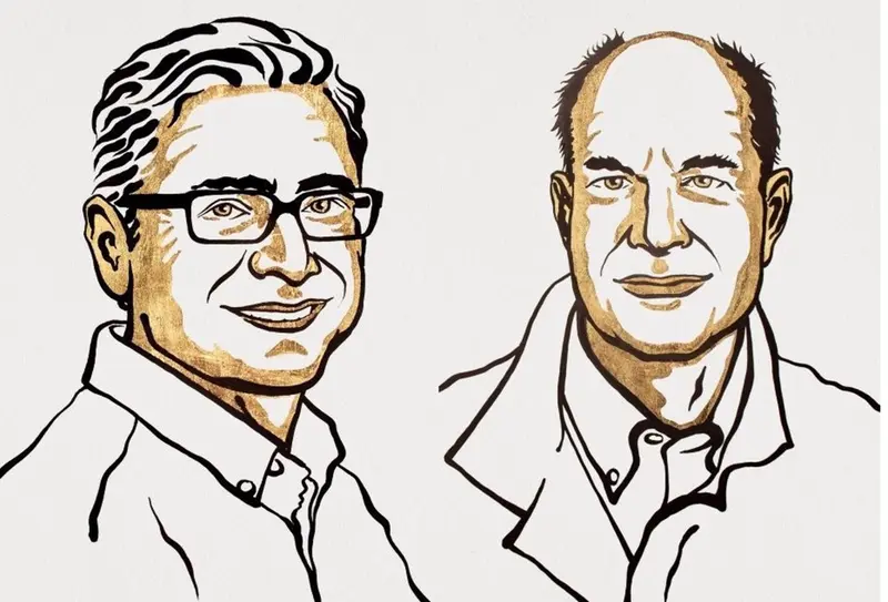 <p> David Julius y Ardem Patapoutian, Premio Nobel de Fisiolog&iacute;a y Medicina 2021 conjunto "por sus descubrimientos de los receptores de la temperatura y el tacto" - NIKLAS ELMEHED NOBEL PRIZE OUTREACH </p>