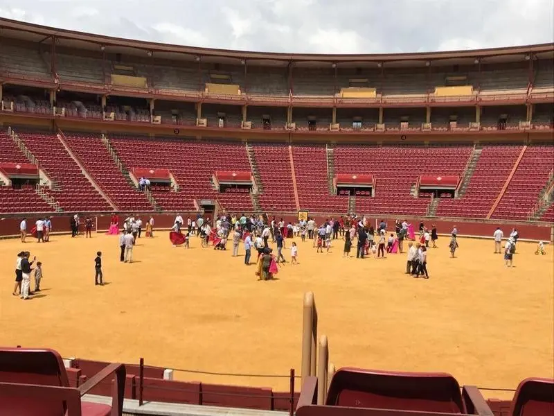<p> Plaza de toros Los Califas. TWITTER </p>