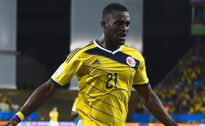 <p> Jackson Mart&iacute;nez con la selecci&oacute;n colombiana </p>
