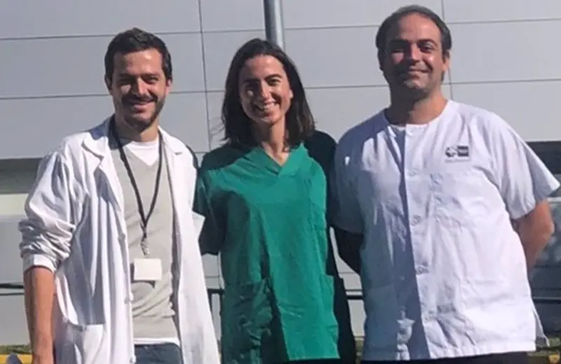 <p> Raquel Morillo junto a Jos&eacute; Luis L&oacute;pez-Send&oacute;n Moreno (izq.) y Sebasti&aacute;n Garc&iacute;a Madrona (dcha.) - CIBER </p>