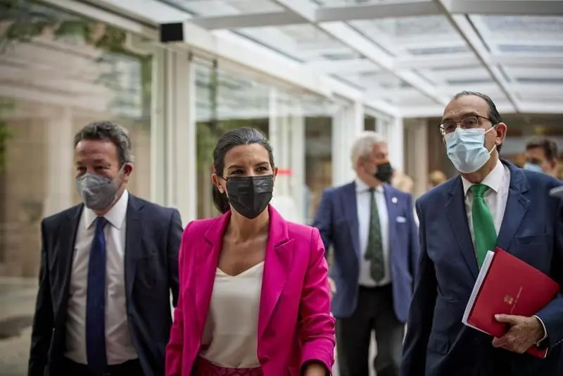 <p> Roc&iacute;o Monasterio y diputados de Vox en la Asamblea de Madrid - Jes&uacute;s Hell&iacute;n - Europa Press - Archivo </p>