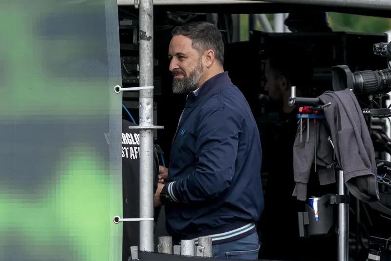 <p> El presidente de Vox, Santiago Abascal, en el evento &lsquo;Viva 21&rsquo;, en IFEMA - A. P&eacute;rez Meca - Europa Press </p>