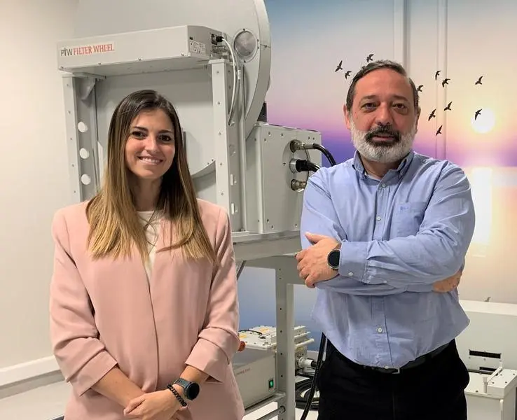 <p> Mar&iacute;a Gracia y Juan Catret, coordinadores del proyecto (CND) </p>