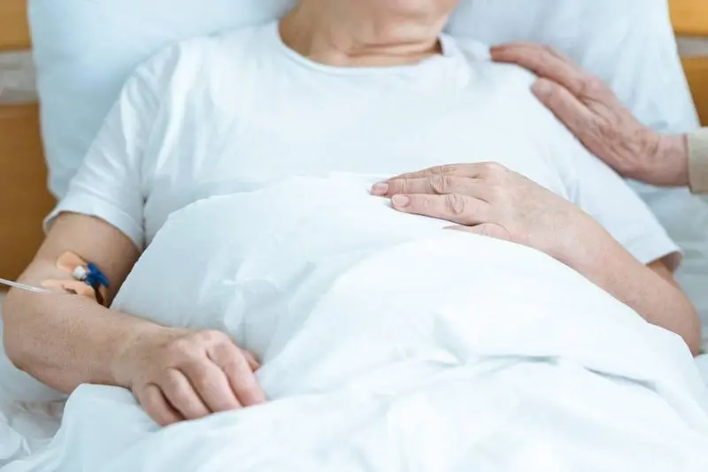 <p> stock-photo-partial-view-sick-senior-woman </p>