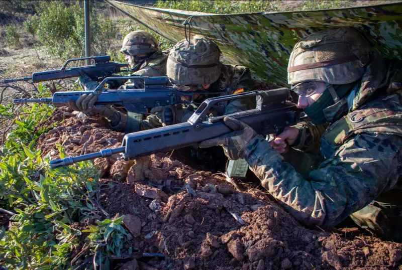 <p> Brigada guzman el bueno X en un ejercicio de pr&aacute;cticas. Fuente: Twitter </p>
