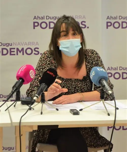 <p> Bego&ntilde;a Alfaro, coordinadora auton&oacute;mica de Podemos Navarra </p>