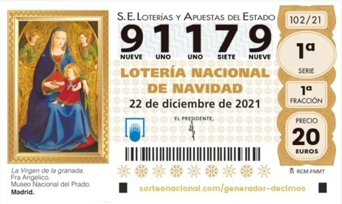 <p> El segundo cuarto premio de la loteria de navidad 2021 </p>