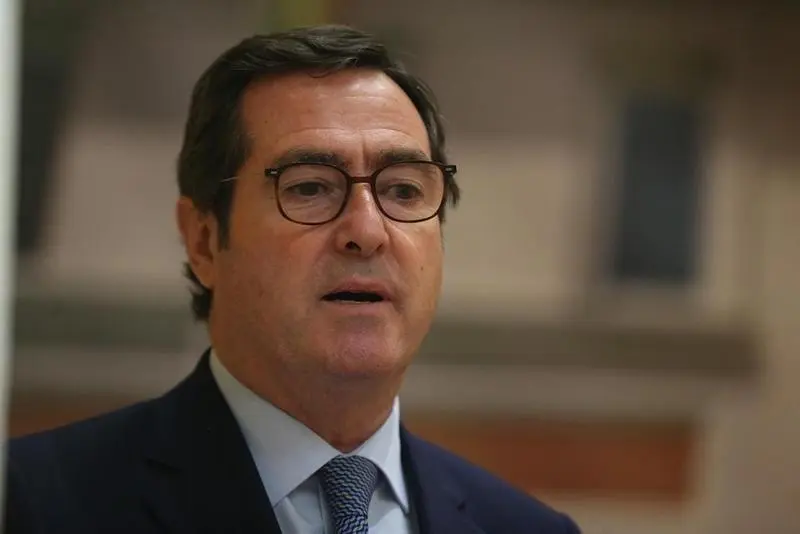 <p> El presidente de la CEOE, Antonio Garamendi. - C&eacute;zaro De Luca - Europa Press </p>