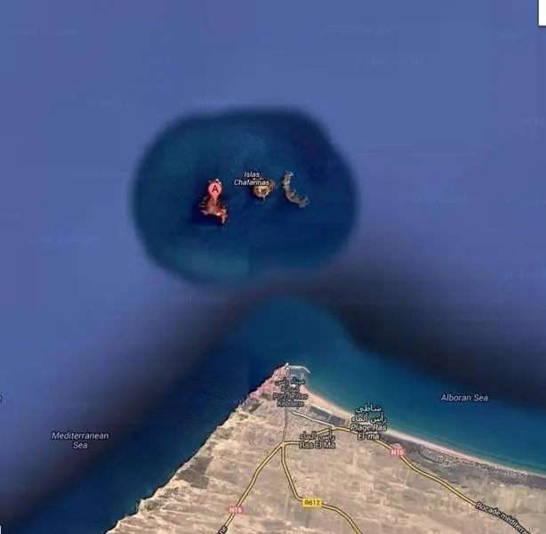 <p> ISLAS CHAFARINAS - GOOGLE MAPS </p>