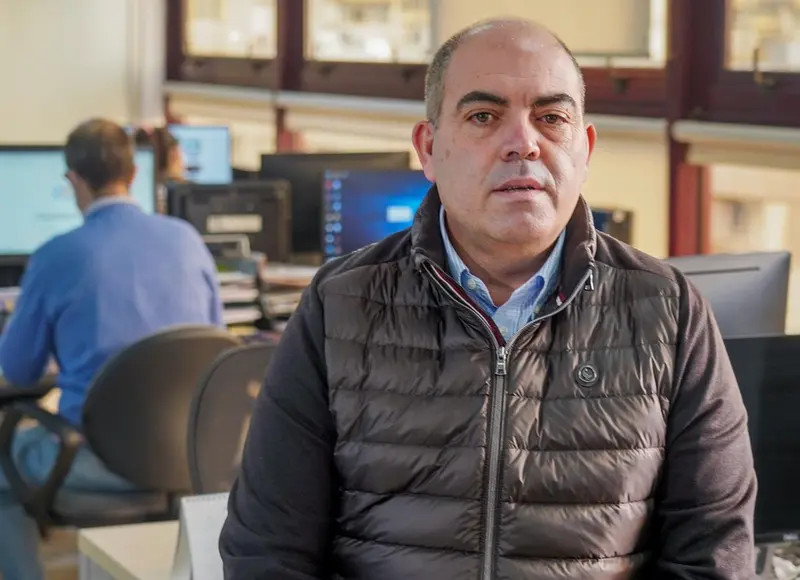 <p> El presidente de ATA y vicepresidente de la CEOE, Lorenzo Amor, antes de iniciar la entrevista con Europa Press - EDUARDO BRIONES/EUROPA PRESS </p>