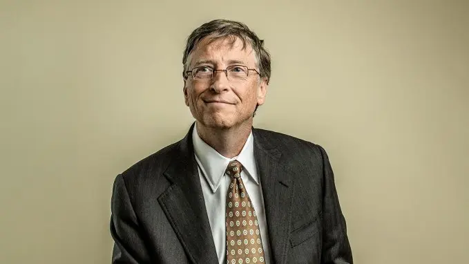 <p> Bill Gates. Fuente: Twitter @EscuelaIntefi </p>