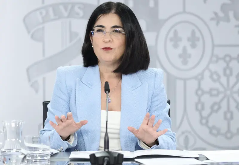 <p> La ministra de Sanidad, Carolina Darias, comparece tras una reuni&oacute;n extraordinaria del CISNS, junto a la Conferencia Sectorial de Educaci&oacute;n y la Conferencia General de Pol&iacute;tica Universitaria, en La Moncloa, a 4 de enero de 2022, en Madrid, (Espa&ntilde;a). - EUROPA PRESS/E. Parra. POOL - Europa Press </p>