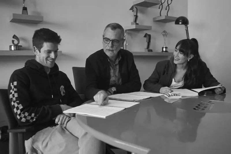 <p> Aitana y Miguel Bernardeau </p>