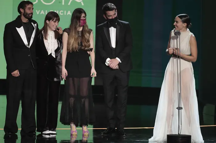 <p> Carmela Mart&iacute;nez en los Goya </p>